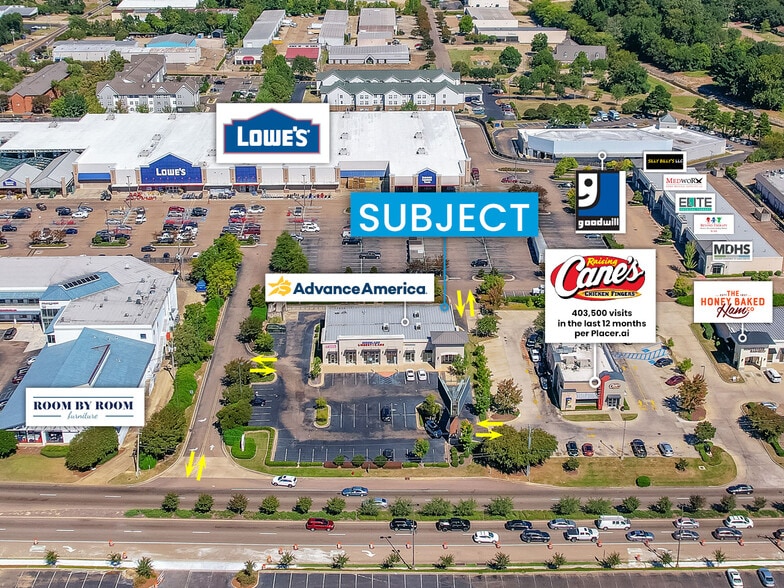 More Photos Of 920 E County Line Rd, Ridgeland Freestanding For Lease