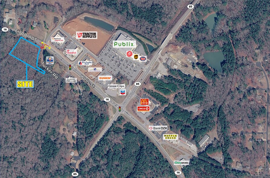 Primary Photo Of Wells St & Tucker Rd, Senoia Land For Lease