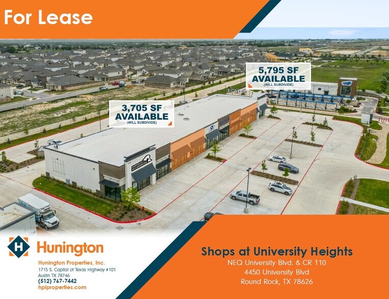 Primary Photo Of 4450 University Blvd, Round Rock Storefront For Lease