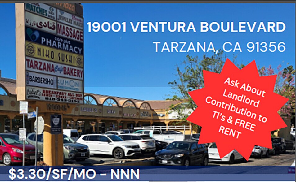 Primary Photo Of 19001-19015 Ventura Blvd, Tarzana Storefront Retail Office For Lease