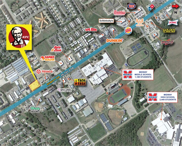 More Photos Of 615 N Hewitt Dr, Hewitt General Retail For Lease