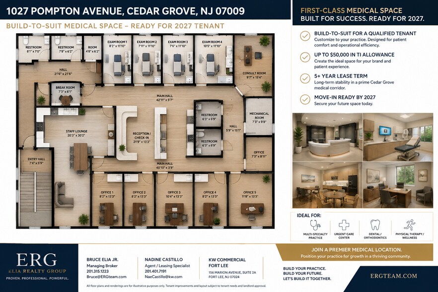 More Photos Of 1027 Pompton Ave, Cedar Grove Bank For Lease