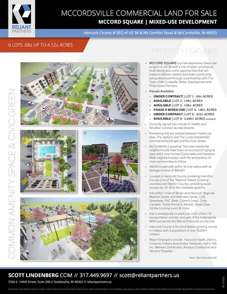 More Photos Of US 36 & Mt. Comfort Road, McCordsville Land For Sale