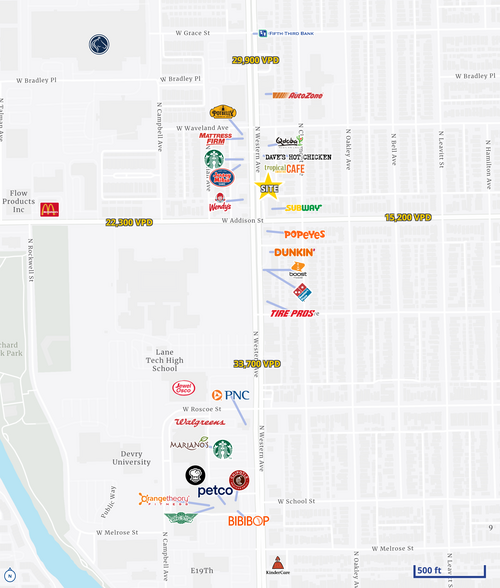 More Photos Of 3649-3651 N Western Ave, Chicago General Retail For Lease
