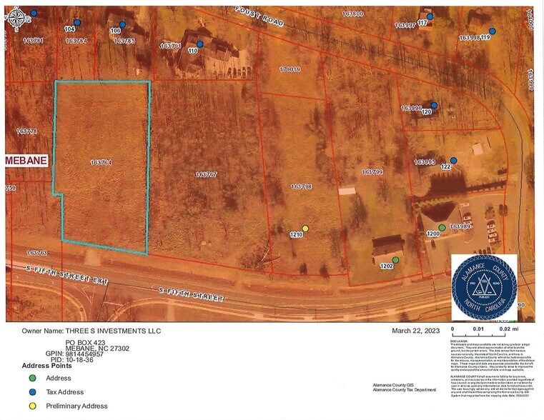 More Photos Of 1210 S Fifth St, Mebane Land For Sale