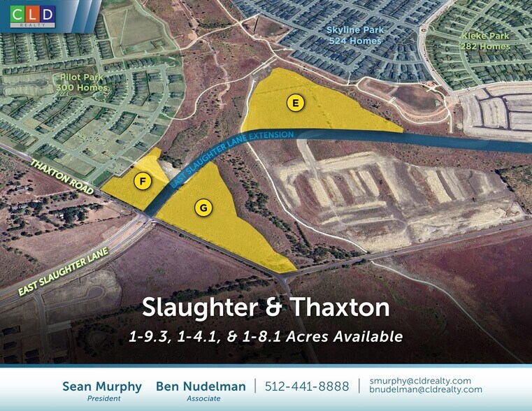 Primary Photo Of Easton Park - Slaughter & Thaxton, Austin Land For Sale