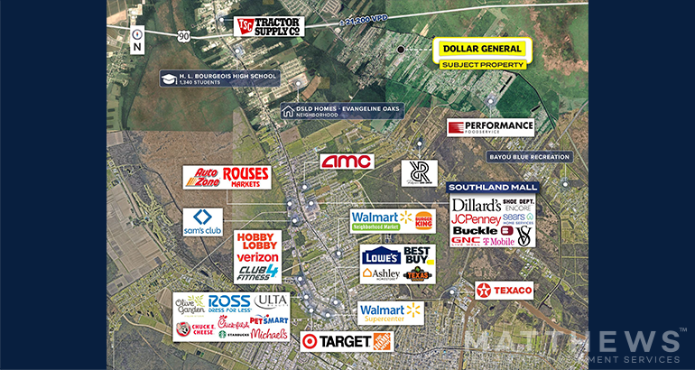 More Photos Of 2800 Bayou Blue Rd, Houma Freestanding For Sale