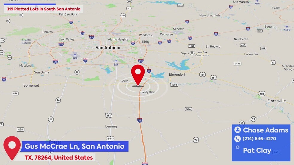 Primary Photo Of Gus McCrae ln, San Antonio Land For Sale