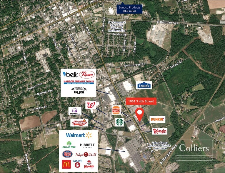 More Photos Of 1051-1063 S 4th St, Hartsville Storefront Retail Office For Lease