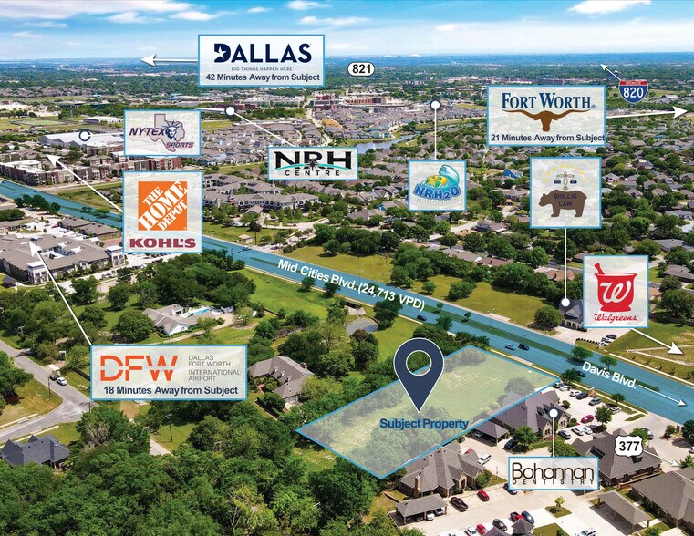 More Photos Of 8253 Mid Cities, North Richland Hills Land For Sale