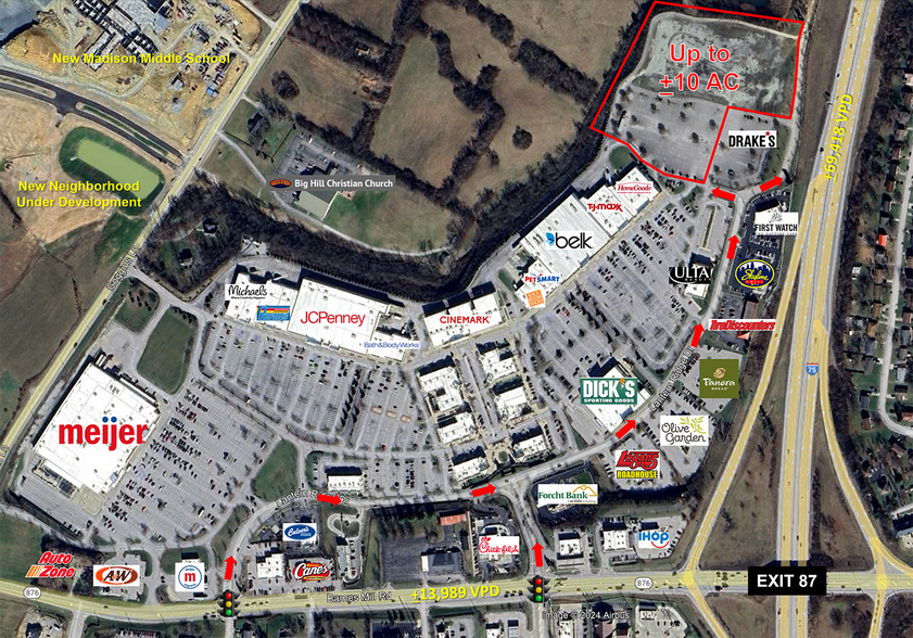 More Photos Of Barnes Mill Rd @ I-75, Richmond Land For Sale