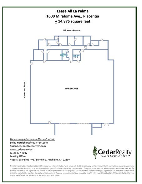 More Photos Of 1600 E Miraloma Ave, Placentia Industrial For Lease