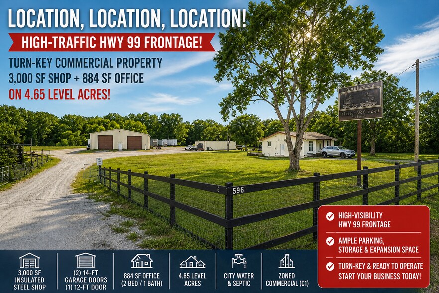 Primary Photo Of 596 Highway 99, Lewisburg Warehouse For Sale