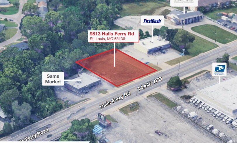 Primary Photo Of 9813 Halls Ferry Rd, Saint Louis Land For Sale