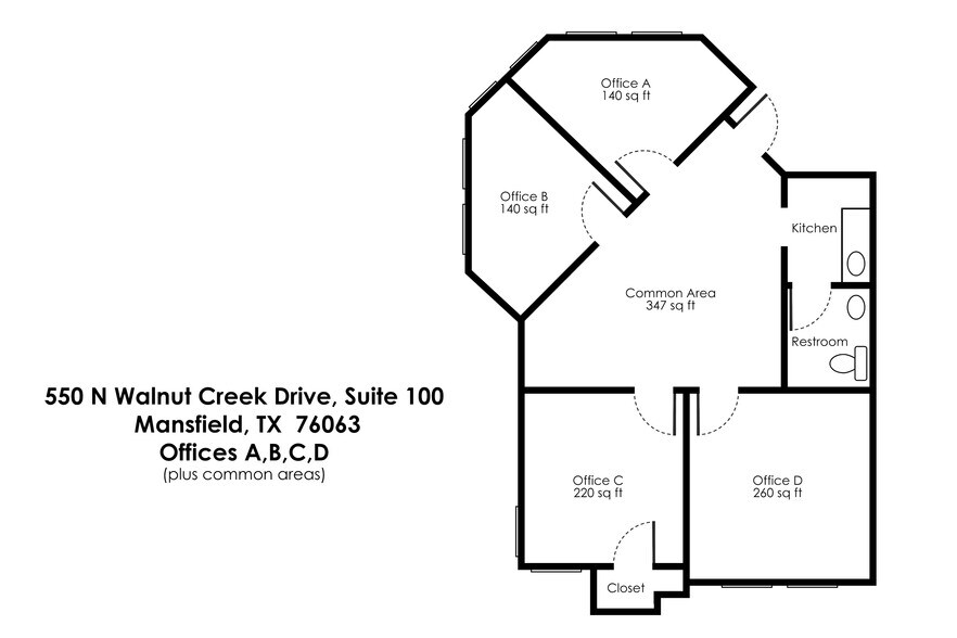 More Photos Of 550 N Walnut Creek Dr, Mansfield Office Residential For Sale