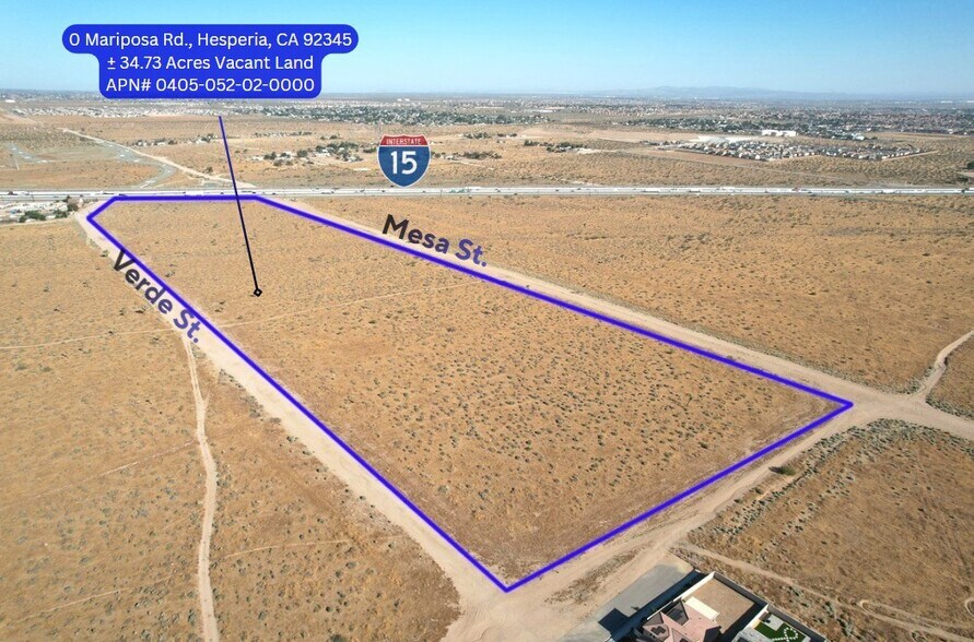 More Photos Of 34.73-Acres Mariposa Rd & I-15 FWY, Hesperia Land For Sale