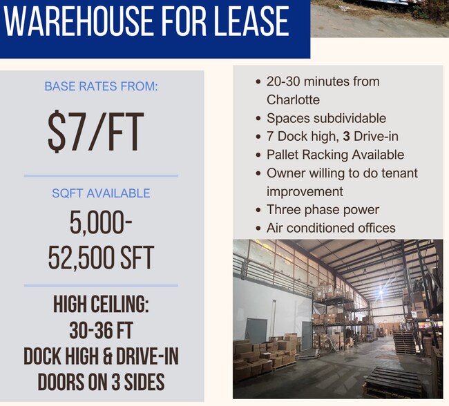 More Photos Of 6509 Grayson Ln, Kannapolis Warehouse For Lease