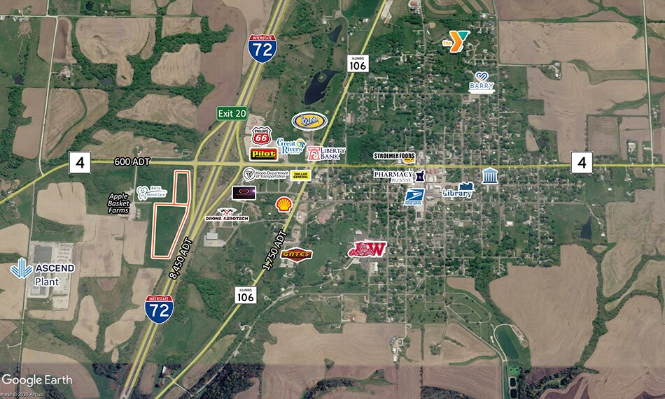 More Photos Of I-72 and Route 4, Barry Land For Sale