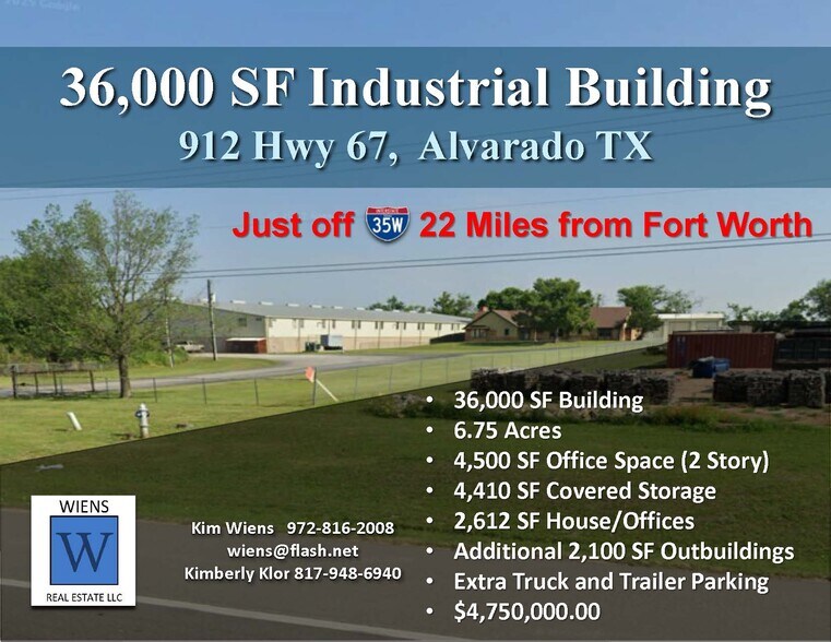 Primary Photo Of 912 US-67, Alvarado Industrial For Sale