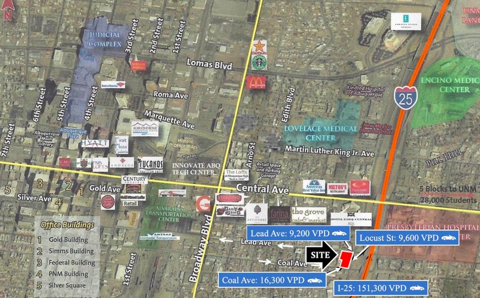 More Photos Of 425 Locust St SE, Albuquerque Land For Lease