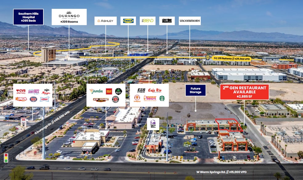 Primary Photo Of 8530 W Warm Springs Rd, Las Vegas Restaurant For Lease