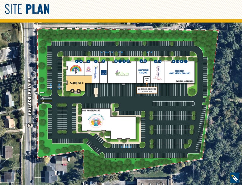 More Photos Of 9411 Philadelphia Rd, Rosedale Flex For Lease