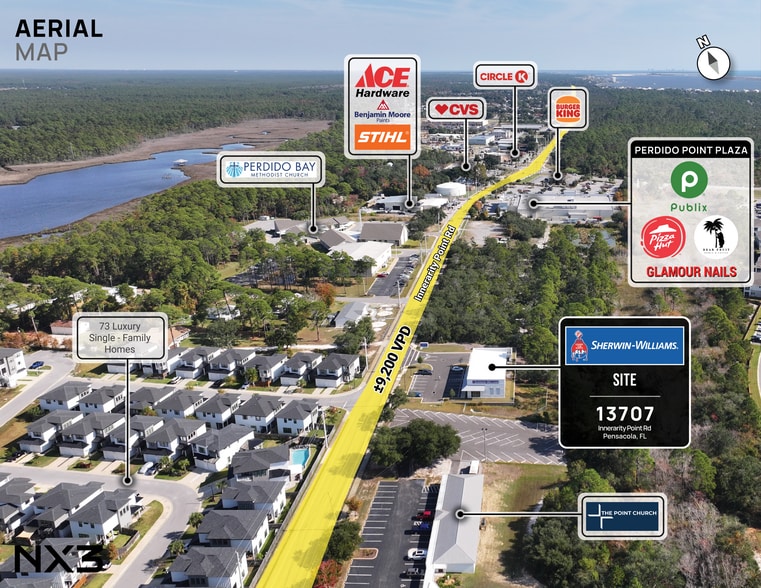 More Photos Of 13707 Innerarity Point rd, Pensacola Storefront Retail Office For Sale