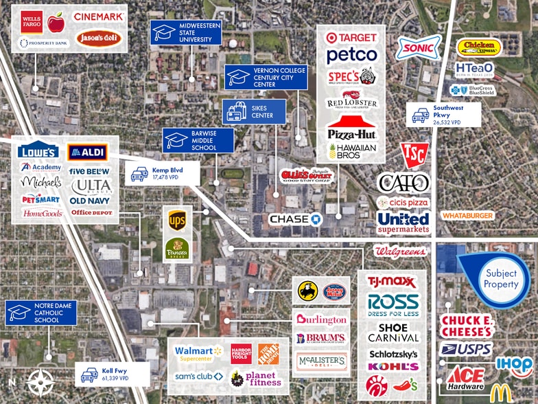 More Photos Of 2805 Southwest Pky, Wichita Falls General Retail For Sale