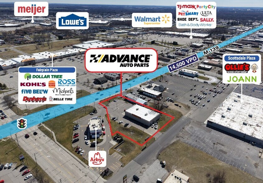 More Photos Of 1740 Scottdale Road, Benton Harbor Freestanding For Sale