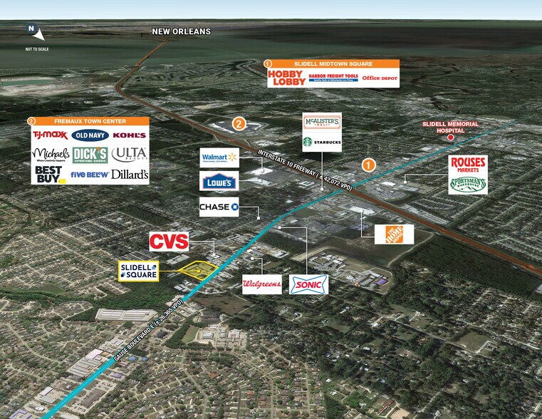 More Photos Of 2131-2165 Gause Blvd E, Slidell General Retail For Lease