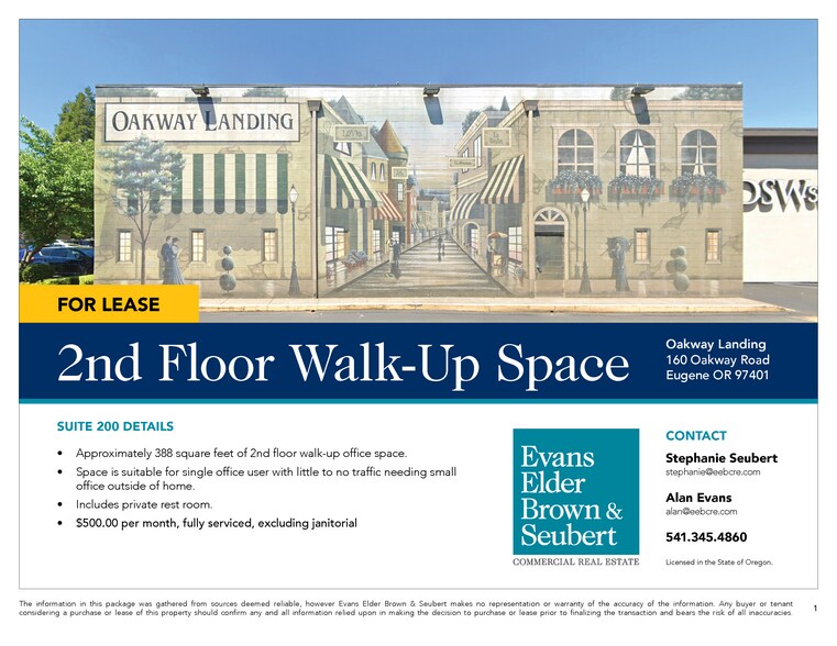 More Photos Of 160 Oakway Rd, Eugene Storefront For Lease