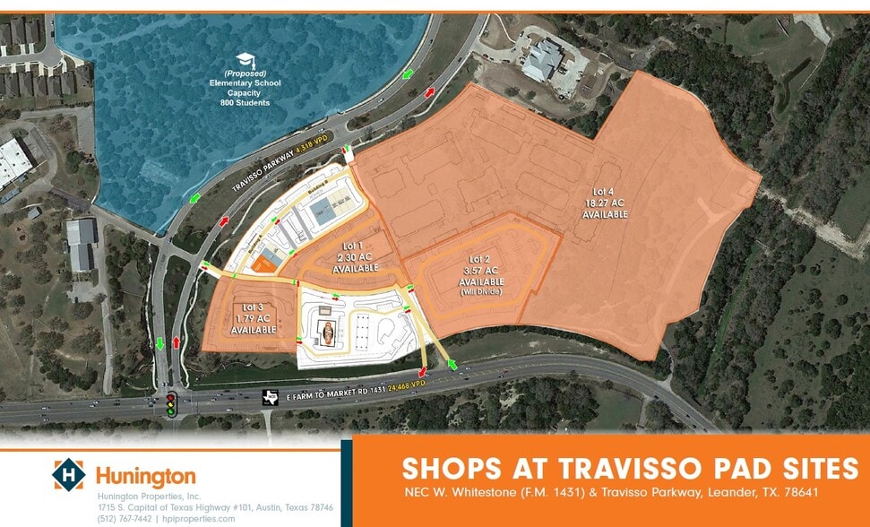 Primary Photo Of NEC W. Whitestone (F.M. 1431) @ Travisso Parkway, Leander Land For Lease