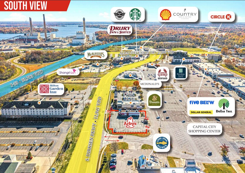 More Photos Of 3009 S Dirksen Pky, Springfield Fast Food For Sale