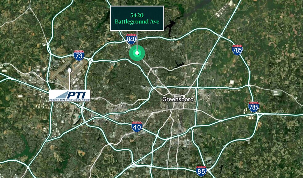 More Photos Of 3420 & 3422 Battleground Ave, Greensboro Land For Sale