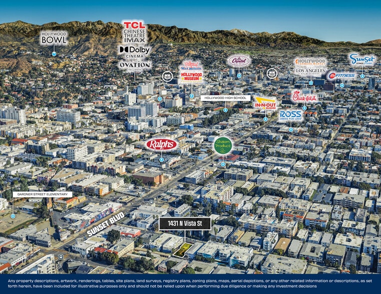 More Photos Of 1431 N Vista St, Los Angeles Land For Sale
