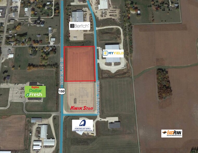 More Photos Of Rock Island Rd & Industrial Park Rd, Oelwein Land For Sale