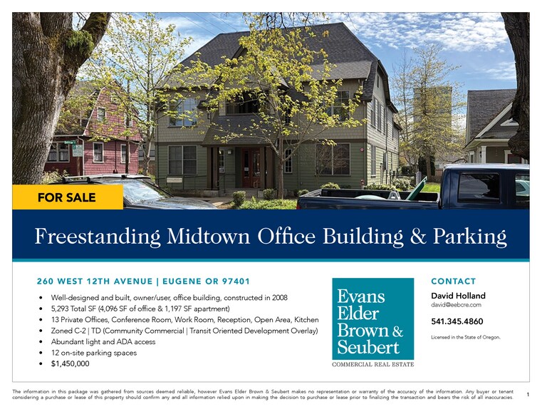 More Photos Of 260 W 12th Ave, Eugene Office For Sale