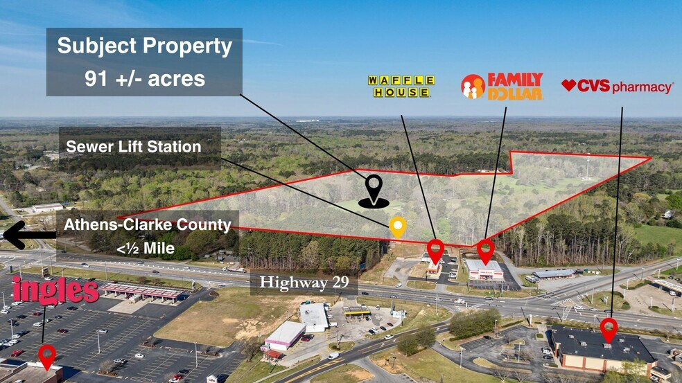 Primary Photo Of 8986 U.S. 29 S, Hull Land For Sale