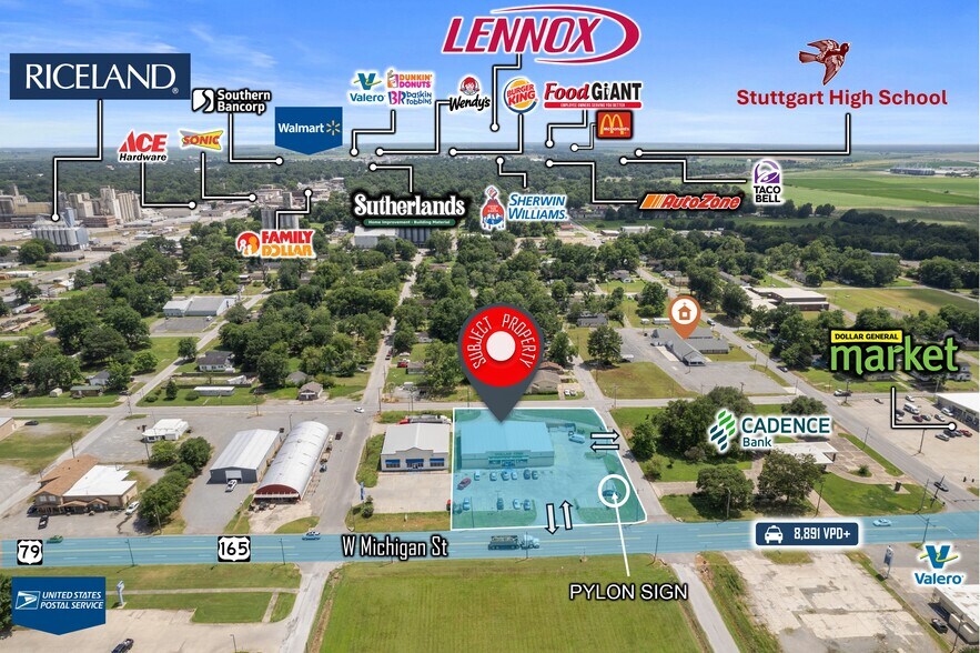 More Photos Of 415 W Michigan St, Stuttgart Department Store For Sale