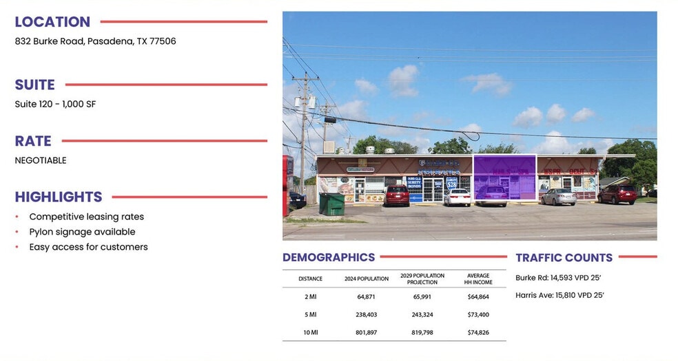 More Photos Of 832 Burke Rd, Pasadena Freestanding For Lease