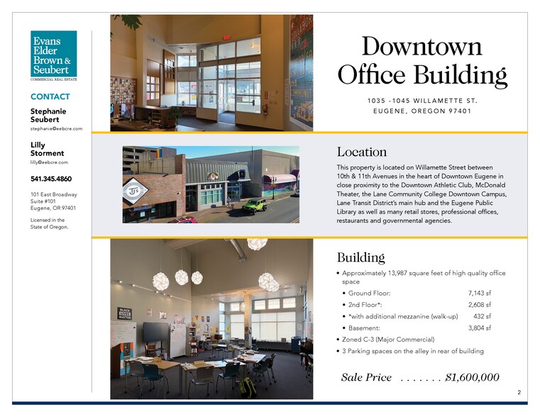 More Photos Of 1035-1045 Willamette St, Eugene Office For Sale