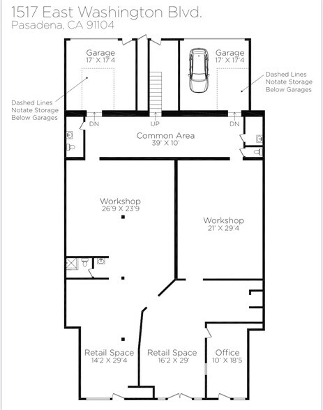 More Photos Of 1517 E Washington Blvd, Pasadena Storefront Retail Residential For Sale