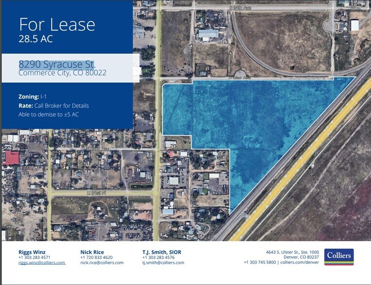 Primary Photo Of 8290 Syracuse St, Commerce City Land For Lease