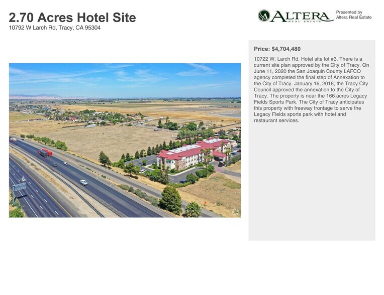 More Photos Of 10722-10792 W Larch Rd., Tracy Land For Sale