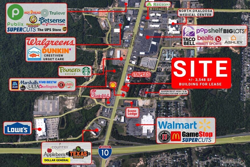 More Photos Of 3045 Ferdon Blvd, Crestview Freestanding For Lease