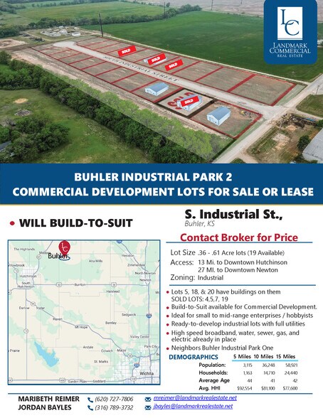 More Photos Of 00000 Industrial Road park, Buhler Land For Sale