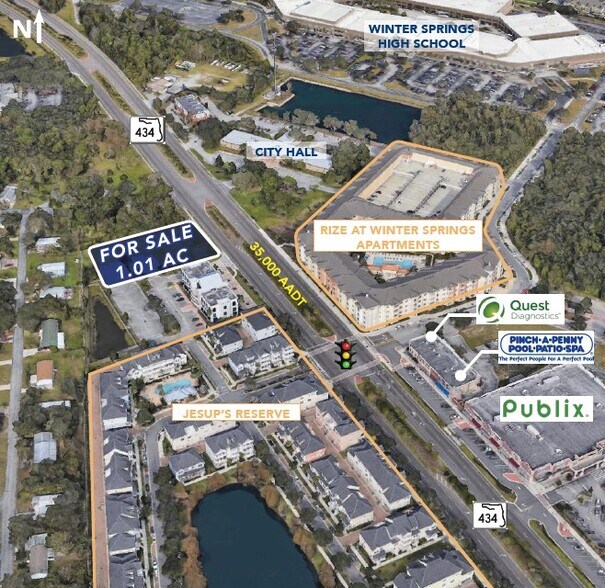Primary Photo Of 1135 E State Road 434, Winter Springs Land For Sale