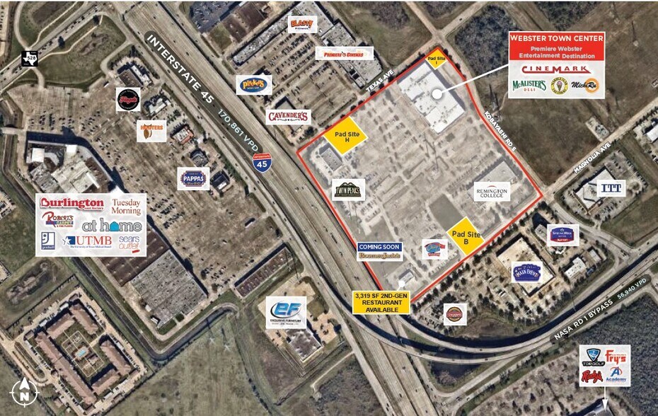 More Photos Of 20909-20915 Gulf Fwy, Webster Unknown For Lease