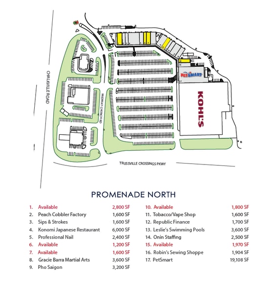More Photos Of 5866-5933 Trussville Crossings Pky, Birmingham Unknown For Lease