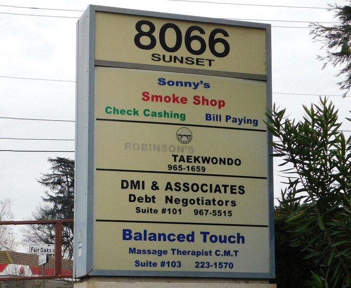 More Photos Of 8066 Sunset Ave, Fair Oaks Storefront Retail Office For Lease